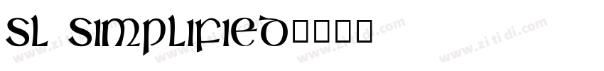 SL Simplified字体转换